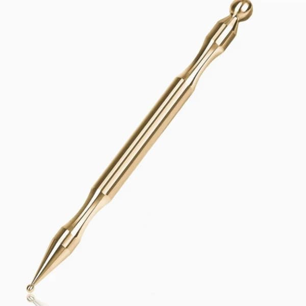 Ansigts-øjenmassagestick Akupunkturpen Magnetisk Terapi Massa Gold