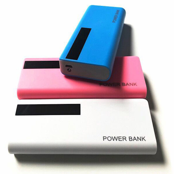 5x18650 Power Bank Box Kannettava 5V USB matkapuhelimen lataus DI White