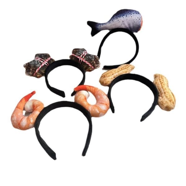 Mote Kawaii Simulert Hårbøyle i Stil Hodeplagg Frukt Hode A