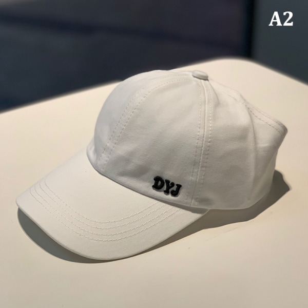 Kirje yksivärinen korkea ponytail baseball- cap Urheilu Golf Tenni White