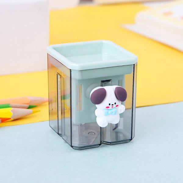 Blyantspisser Small e Cartoon To-hullssliper Blyant Kawa A4