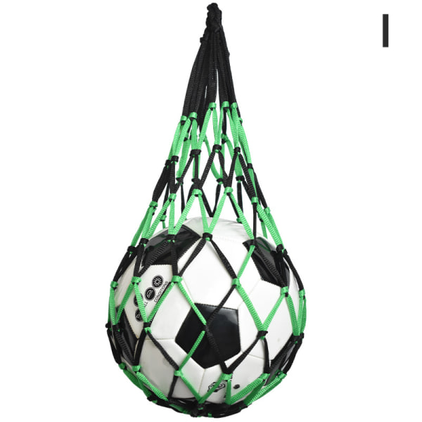 Fotbollsnätväska Nylon Fet förvaringsväska Single Ball Carry Porta I
