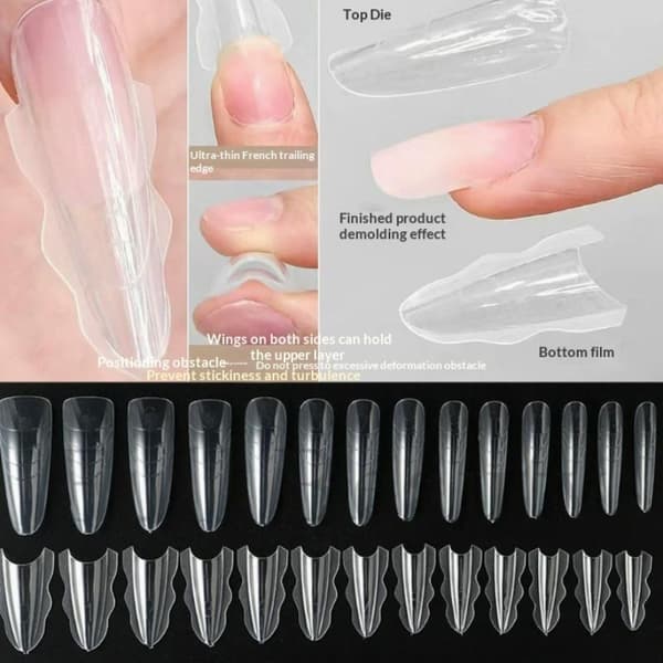 180 stk Sandwich Dual Nail Forms 15 størrelser forlengelser-Dual Forms T A3