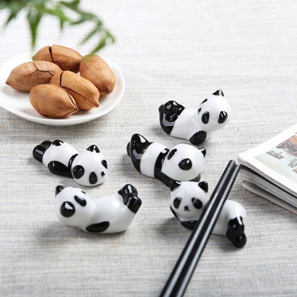 stick Rest e Keraamiset tikut Mat Panda Shape Tableware Rest 6