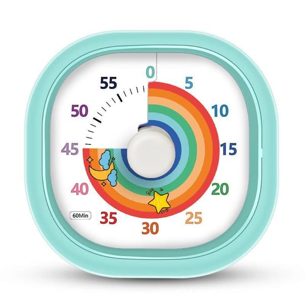 Tyst visuell timer för klassrum med nattlampa för hemundervisning A2