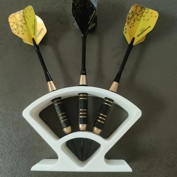 1/2 stk. Dartsholder Display Stand Bordplade Dart Organizer Verti White 1Pcs