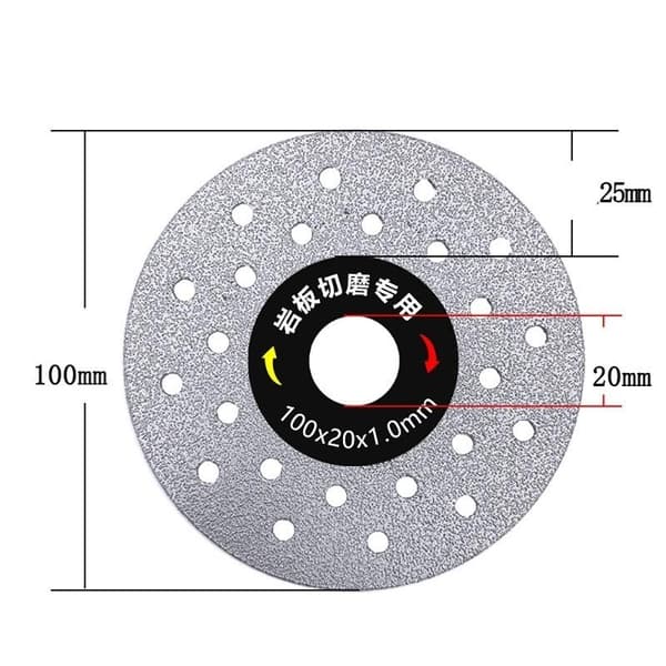 100MM Rock Slab ting Chamfered Slices ting Disc Marmor Disc gray