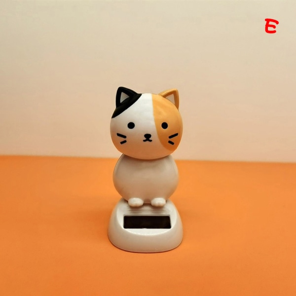Solar Dancing Toy e Cat Solcelledrevet Swinging Cat Dashboard Eller E