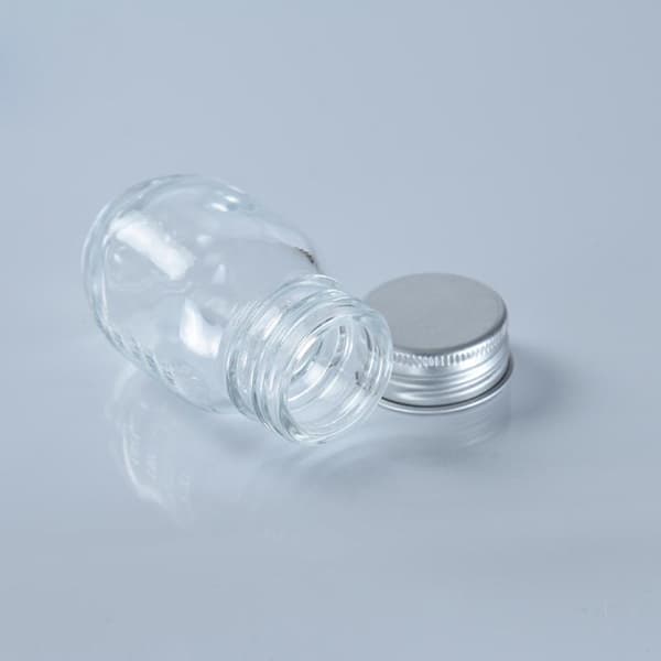 1 kpl 30 ml pieni lasipullo kannella lääkepullo jauheet Ca Silver