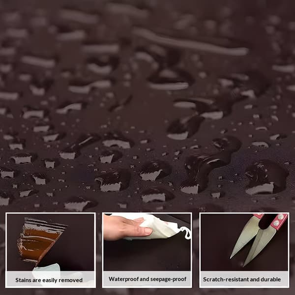 Kontorsstolsskydd Läder Stretch Vattentät PU Dator Wine red