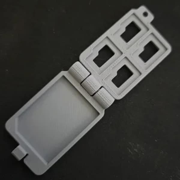 Micro SD-kort opbevaringsetui med nøglering kompatibel med SD/HC/ A10