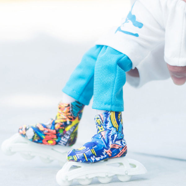 Finger Shoe e Skate Board Scooter Doll Shoe Toy Fingerboarding A