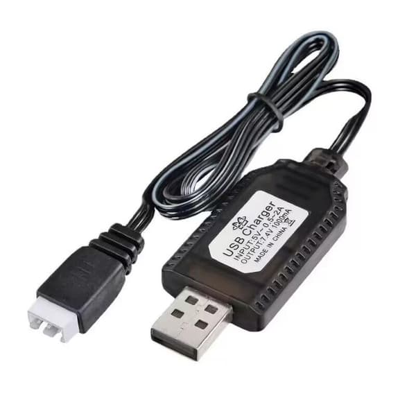 7.4V USB Lithium Batteri Opladerkabel XH-3P Smart Genopladeligt
