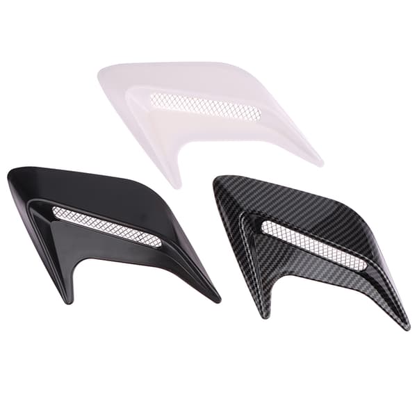Carbon Fiber Car Shark Gills Emulering Vent Side Air Inlet Huv E