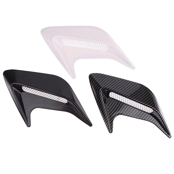 Carbon Fiber Car Shark Gills Emulering Vent Side Luftinntak hette E