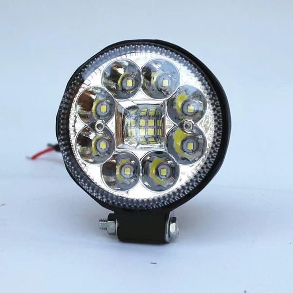 Rund LED-spotlight med høy lysstyrke, vanntett, universell Black