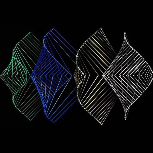 Square Wave Kineettinen Spinner Koristeellisen Ornamin luova muotoilu Multicolor