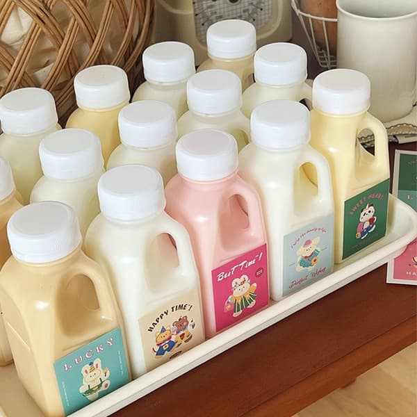 1 st Juices Flaska Färsk Juice Flaskor Dryckesflaskor Klar M White