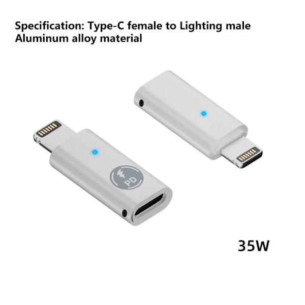 60W USB-C til Lightning Type-C PD-adapter for Iphone 15-lader A3