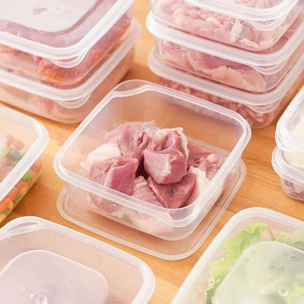 Forseglet plastbevaringsboks kjøleskap oppbevaringsboks mikrobølgeovn Clear