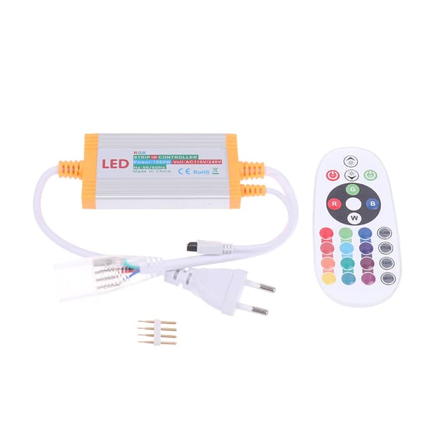 1 st 220V EU COB LED Strip Dimmer Manuell Kontroller Med 50/100M D