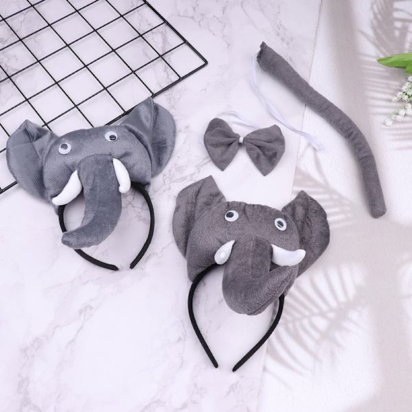 Børn Børn Elefantører Pandebånd Animal Tie Tail Gift Party 1Pc Headband