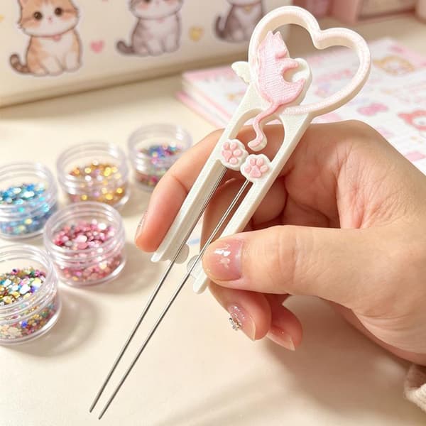 3D-printet killing Perler Bead Pincet Håndlavet Multifun Colla A3