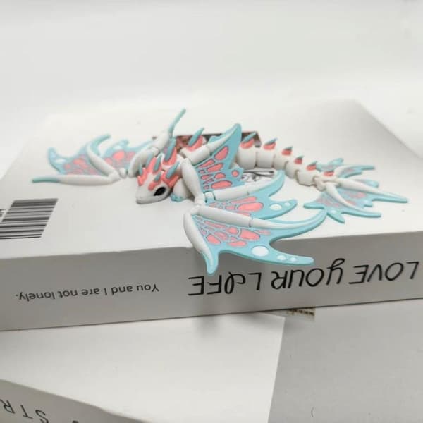 3D-printad kejsardrake Hållbar skrivbordsdekoration Liten prydnad A3