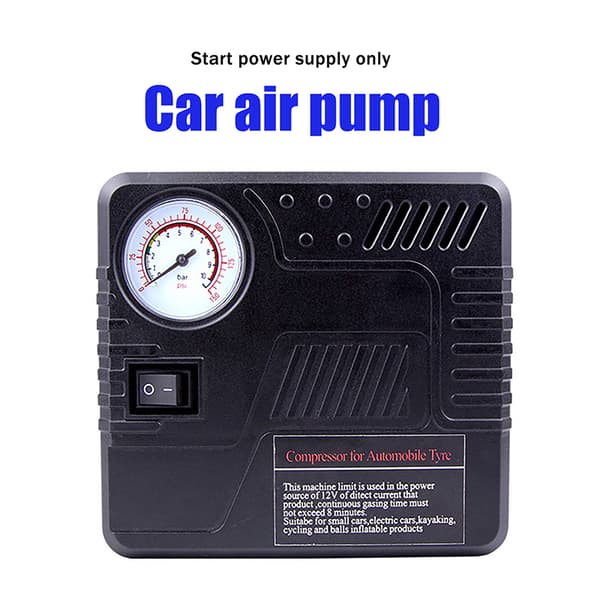 12V Dekkpumpeluftkompressor Bærbar Bil Dekkpumpe A