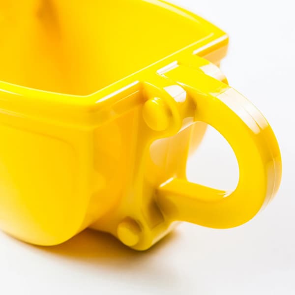 1 Styck 3D Grävmaskin hink Modell Cafe Kaffe Mugg Med Spade Spade Orange