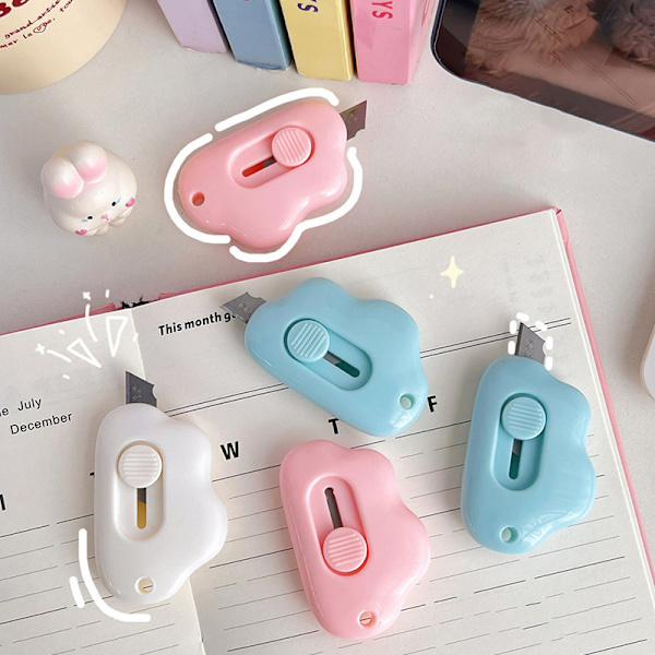 e Cloud Shape Mini Portable Utility Paper ter ting -paperi Pink