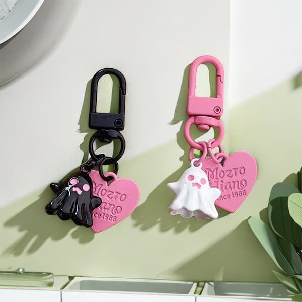 Halloween Ghost Keychain Doll Pendant Love Keyring Backpack Cha C