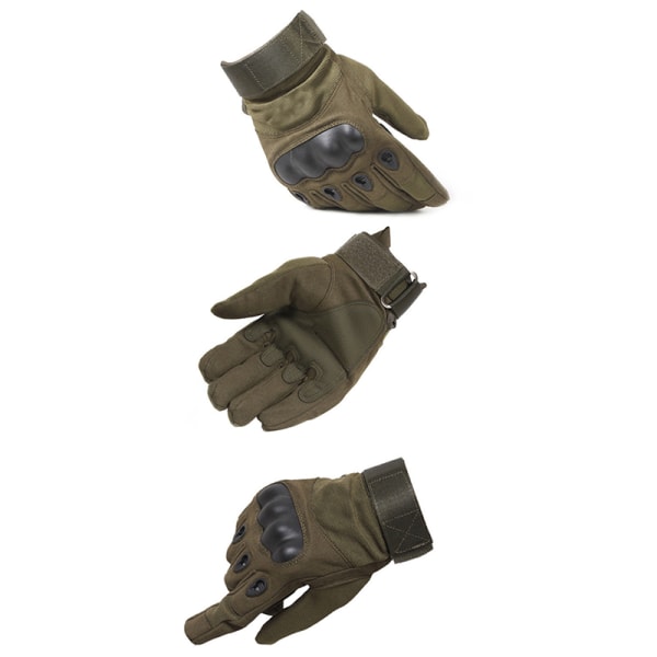 Mænd Full Finger Tactical Touch Handsker Army Military Riding Cyc Army green