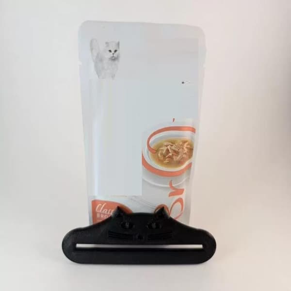 Kattesnack Flydende Våd Snack Dispenser Kattehoved Ekstruder Squeezi White L