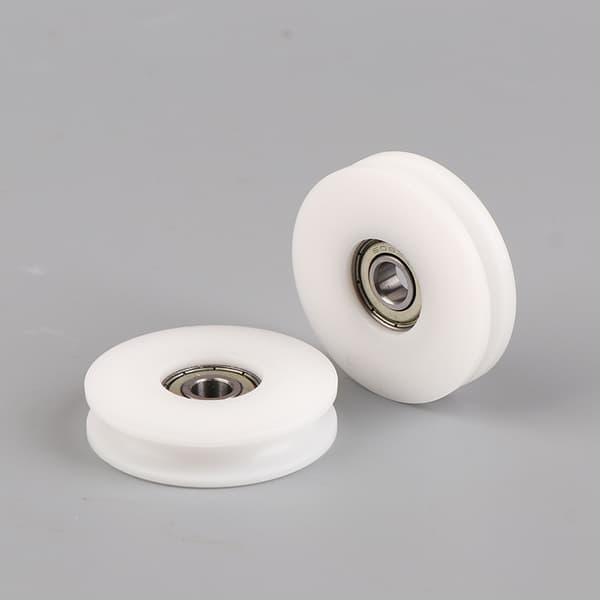 8*50*12MM U Spår Rullstyrhjul POM Nylon Spår Wire Rop 5MM