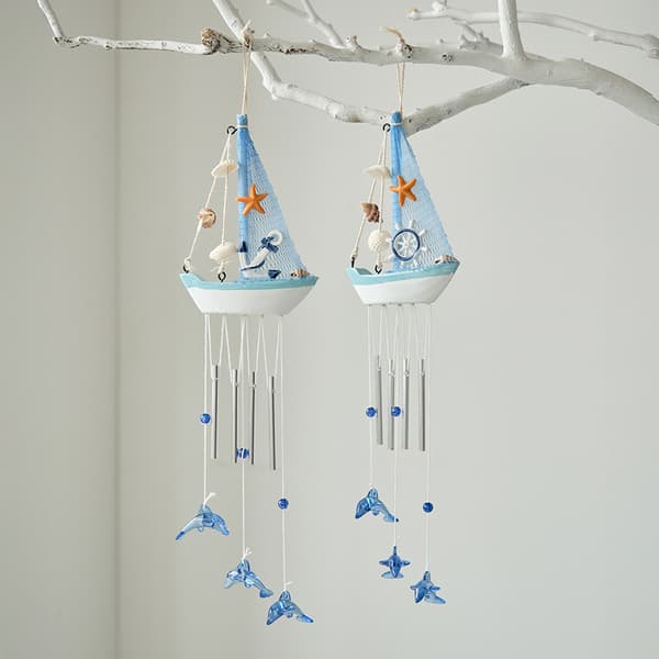 Välimerellinen luova tuulikello purjevenekoriste A1