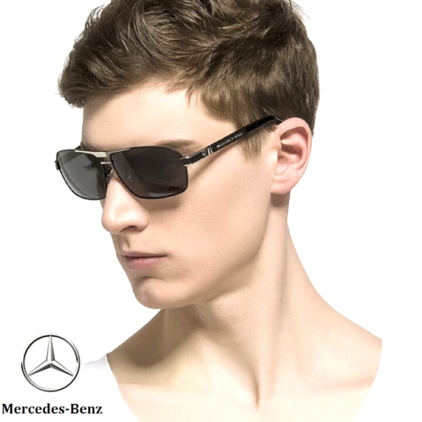 Benz aurinkolasit Fashion Miesten Polarisoitu Peili Classic Metal E 1