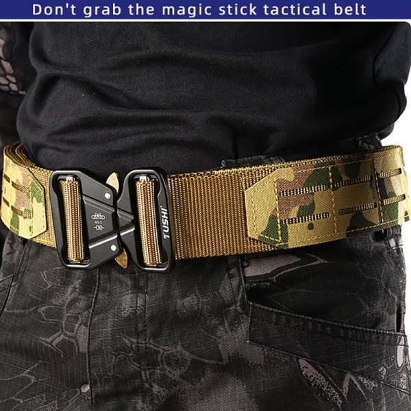 Tactical 2 Inch Combat Belt Quick Release Spänne MOLLE Jakt B M