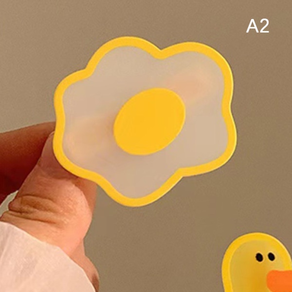 n Spring e Cartoon Plastic Yellow Egg Duck Hårklämma för flicka C A2