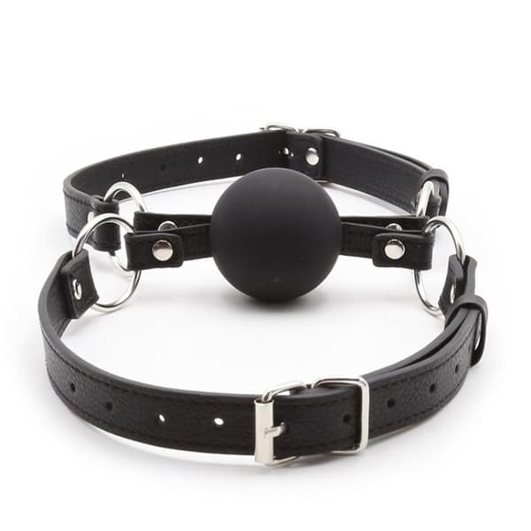 Dobbelt silikonmunnknebel Bondage-begrensninger Spill Rollespill