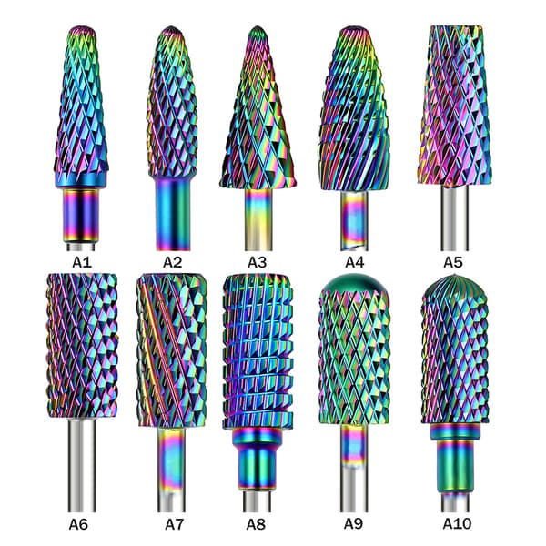 3/32'' Rainbow karbid neglebor for akrylnegler A2
