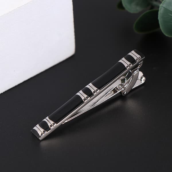 Utsökt mönster Slips Pin Tie Clip för män Bröllop Slips 4