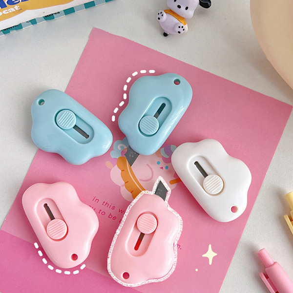 e Cloud Shape Mini Portable Utility Paper ter ting -paperi Pink