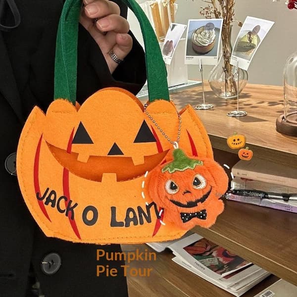 e Halloween Plysch Nyckelring Tecknad Fylld Docka Hänge Väska Han A3
