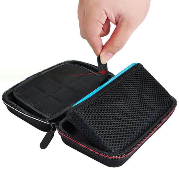 For Ny 3DS XL Hard Shell Bæreveske Bærbar Reiseveske P Black