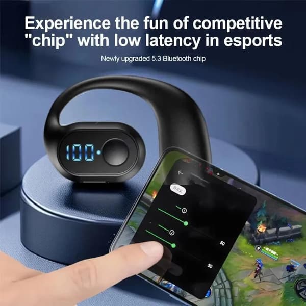 Enkelörad öppen öronsnäcka Bluetooth 53 Headset HD-samtal HIFI S A11
