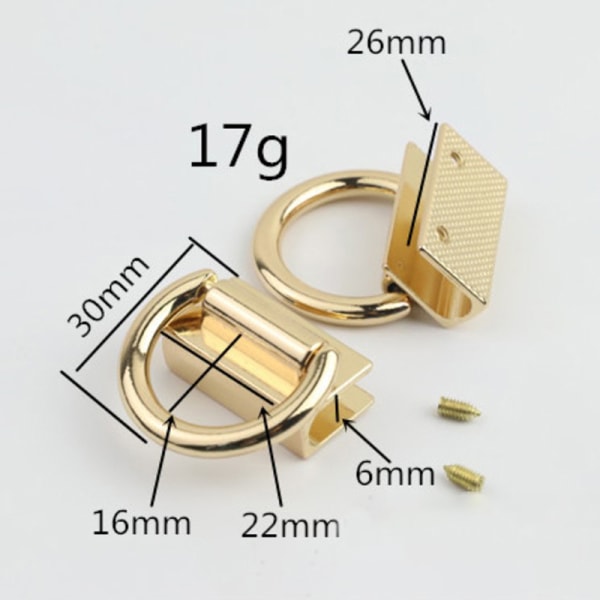 Metaltaske Side Edge Hang Buckle New Style Clip Clasp til DIY Le A2