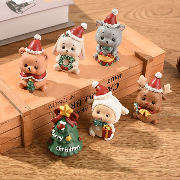 Julepynt Ornamenter Dyreformet Julegave Skrivebord A3
