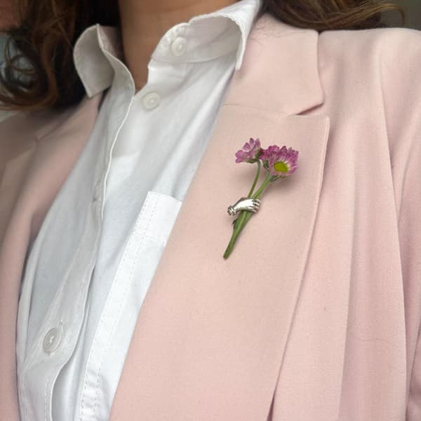 Modelegering Handhållen Blomhalsband Brosch Mångsidig Kostym P A3