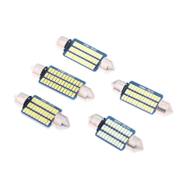 6 STK C5W LED Pærer Canbus Festoon LED Til Bil Interiør Nummerplade A2